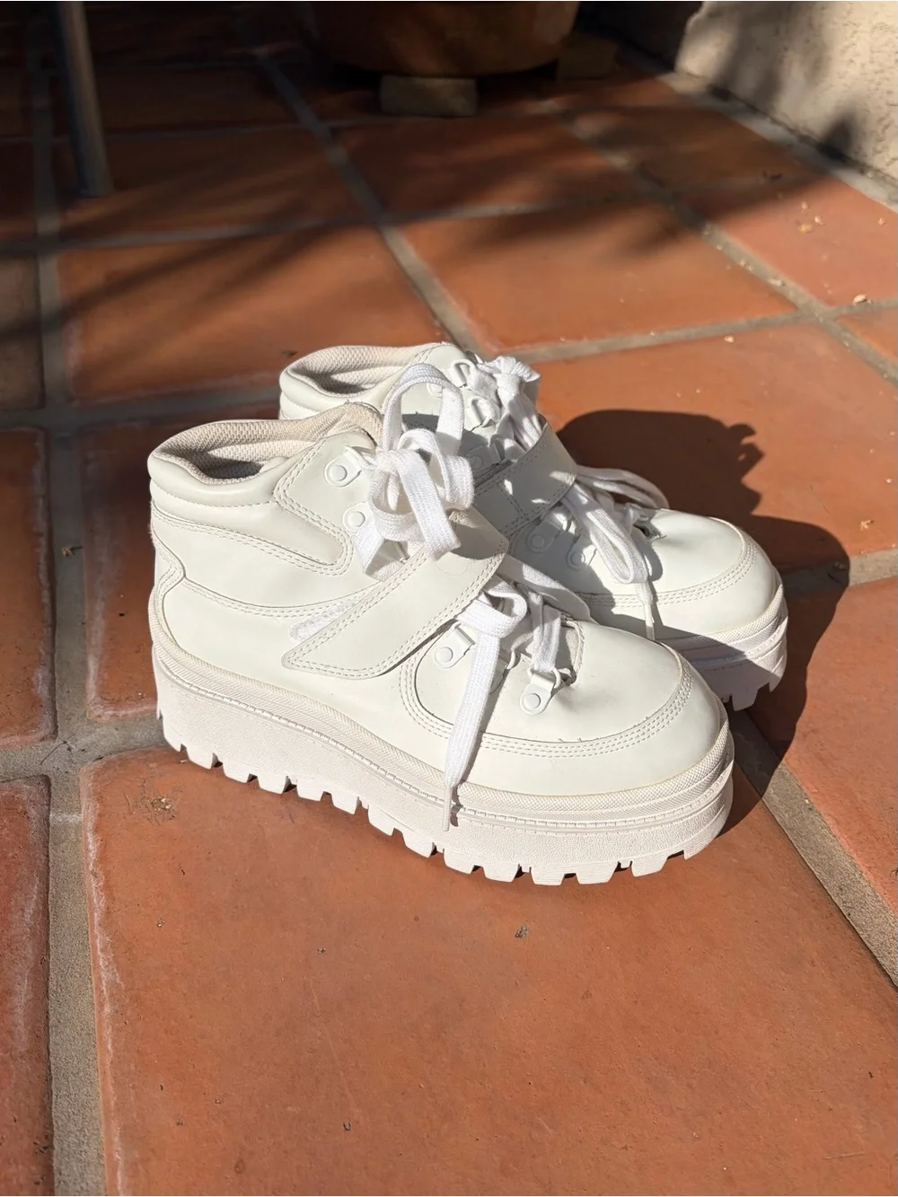 Jeffrey Campbell White Platform Shoes